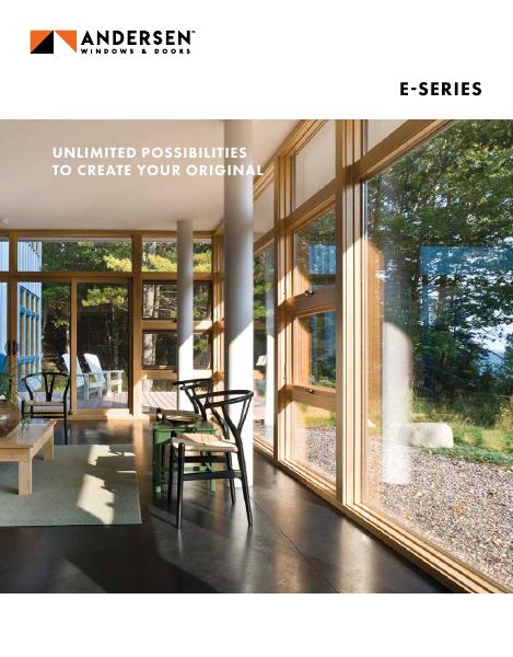 Andersen E-Series custom windows and doors brochure - fully customizable colors, shapes, and grille patterns