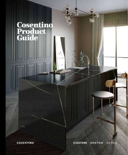 Cosentino Silestone, Dekton and Sensa surfaces brochure - quartz, ultra-compact, and natural stone countertops
