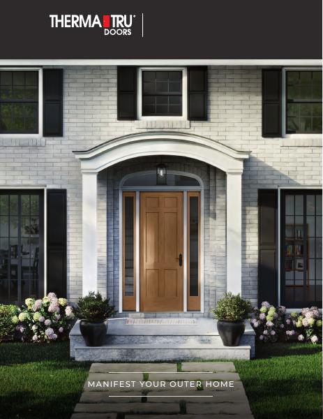 Therma-Tru fiberglass and steel entry doors brochure - durable front doors with factory-applied finishes